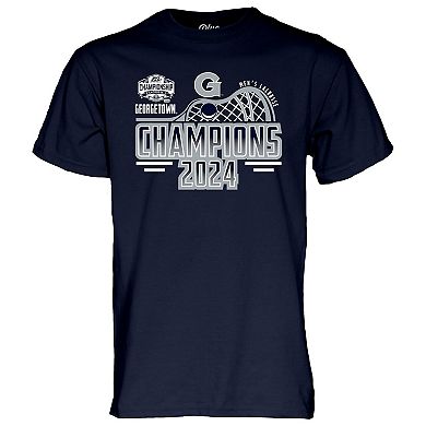 Unisex Blue 84  Navy Georgetown Hoyas 2024 Big East Men's Lacrosse Tournament Champions T-Shirt
