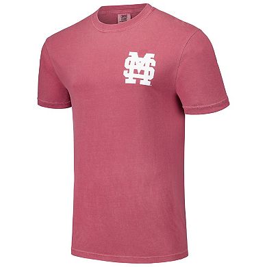Men's Maroon Mississippi State Bulldogs Baseball Comfort Colors T-Shirt