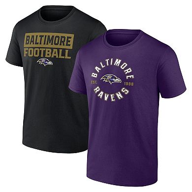 Men's Fanatics Baltimore Ravens Serve T-Shirt Combo Pack