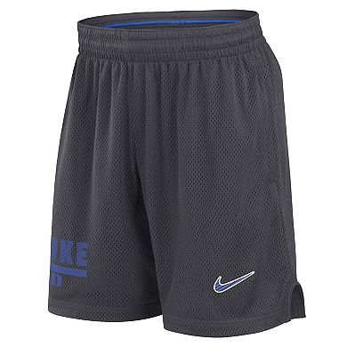 Men's Nike Anthracite Duke Blue Devils 2024 Sideline Mesh Shorts