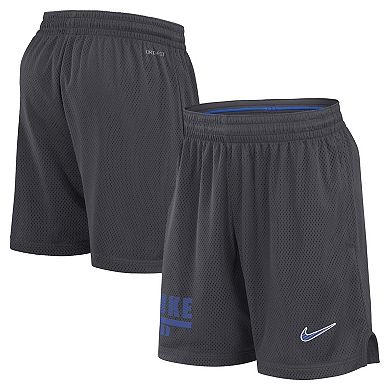 Men's Nike Anthracite Duke Blue Devils 2024 Sideline Mesh Shorts