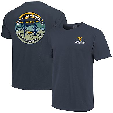Unisex Navy West Virginia Mountaineers Scenic Comfort Colors T-Shirt