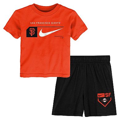 Toddler Nike San Francisco Giants Authentic Collection T-Shirt & Shorts Set