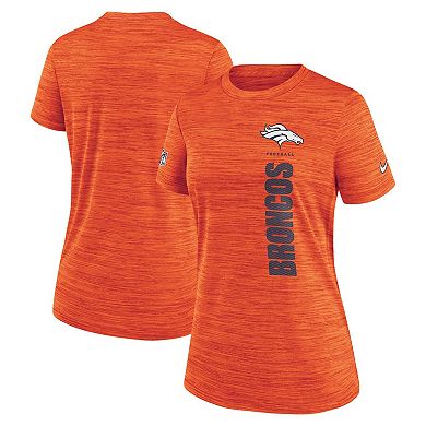 Women's Nike Orange Denver Broncos Velocity Performance T-Shirt