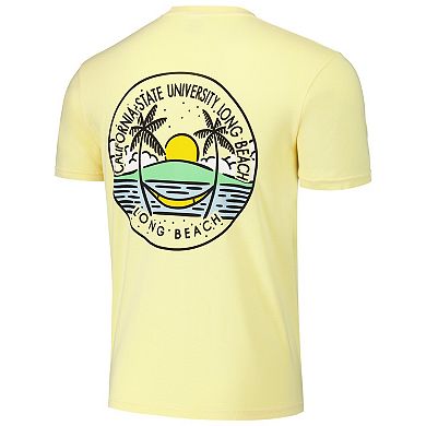 Unisex Gold Cal State Long Beach The Beach Scenic Comfort Colors T-Shirt