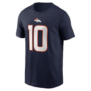 Men's Nike Bo Nix Navy Denver Broncos 2024 NFL Draft Player Name & Number T-Shirt