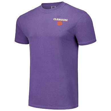 Unisex Purple Clemson Tigers Hyper Local Roughed Up Rock T-Shirt