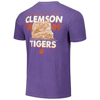 Unisex Purple Clemson Tigers Hyper Local Roughed Up Rock T-Shirt