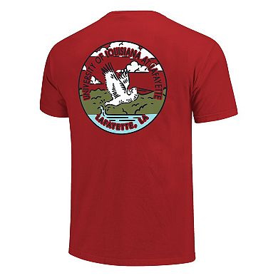 Unisex Cardinal Louisiana Ragin' Cajuns Scenic Comfort Colors T-Shirt