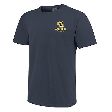 Unisex Navy Marquette Golden Eagles Scenic Comfort Colors T-Shirt