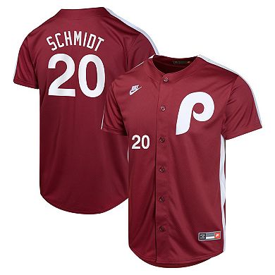 Youth Nike Mike Schmidt Burgundy Philadelphia Phillies Cooperstown Collection Limited Player Jersey