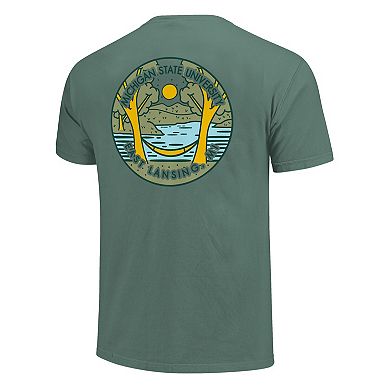 Unisex Green Michigan State Spartans Scenic Comfort Colors T-Shirt
