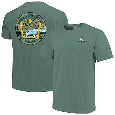 Unisex Green Michigan State Spartans Scenic Comfort Colors T-Shirt