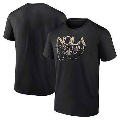 Men's Fanatics Black New Orleans Saints Hometown Offensive Drive T-Shirt