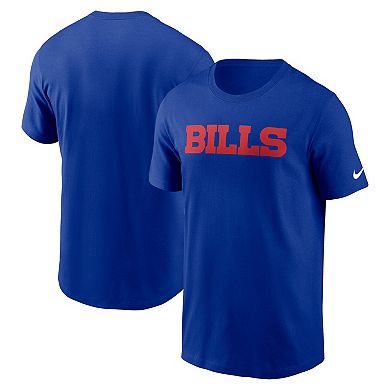 Men's Nike Royal Buffalo Bills Primetime Wordmark Essential T-Shirt