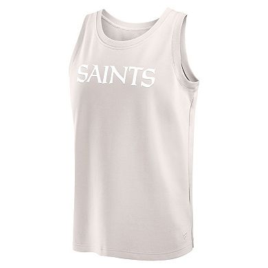 Men's Fanatics Cream New Orleans Saints Elements Tank Top