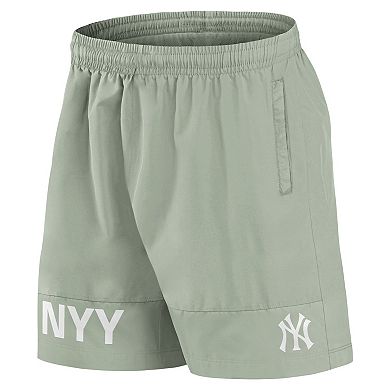 Men's Fanatics Green New York Yankees Elements Swim Shorts