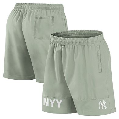 Men's Fanatics Green New York Yankees Elements Swim Shorts