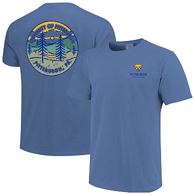 Unisex Royal Pitt Panthers Scenic Comfort Colors T-Shirt