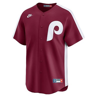 Men's Nike Burgundy Philadelphia Phillies Cooperstown Collection Limited Jersey