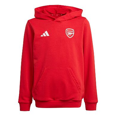 Youth adidas Red Arsenal DNA Pullover Hoodie