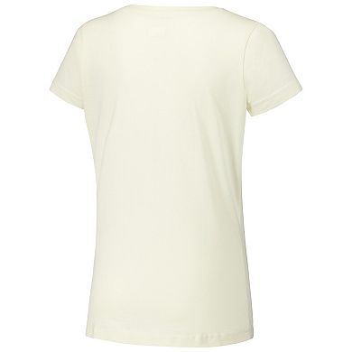 Women's New Era Cream Atlanta Braves Vintage T-Shirt