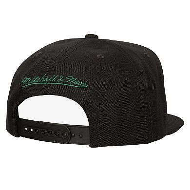 Men's Mitchell & Ness Black Boston Celtics Shattered Snapback Hat