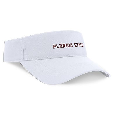 Unisex Nike White Florida State Seminoles 2024 Sideline Fit Ace Visor