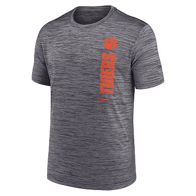 Men's Nike Gray Clemson Tigers 2024 Sideline Velocity Performance  T-Shirt