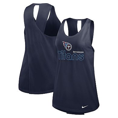 Women's Nike Navy Tennessee Titans  Performance Tank Top