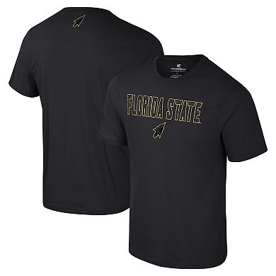 Men's Colosseum Black Florida State Seminoles Color Pop Active Blend T-Shirt