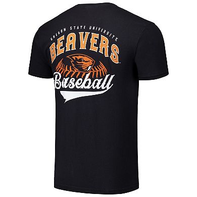 Men's Black Oregon State Beavers Baseball Comfort Colors T-Shirt