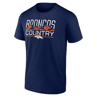 Men's Fanatics Navy Denver Broncos Hometown Offensive Drive T-Shirt