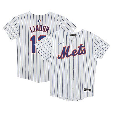 Preschool Nike Francisco Lindor White New York Mets Home Game Jersey
