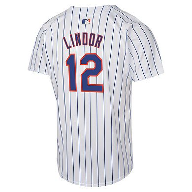 Youth Nike Francisco Lindor White New York Mets Home Game Player Jersey