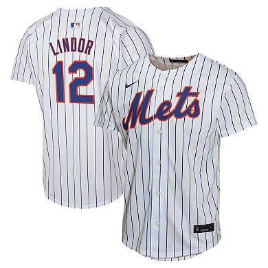 Youth Nike Francisco Lindor White New York Mets Home Game Player Jersey