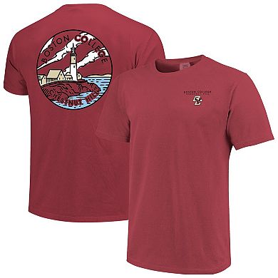 Unisex Maroon Boston College Eagles Scenic Comfort Colors T-Shirt