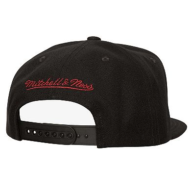 Men's Mitchell & Ness Black Miami Heat Shattered Snapback Hat