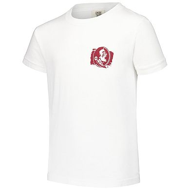 Youth White Florida State Seminoles Hyperlocal Comfort Colors T-Shirt