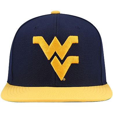 Men's Mitchell & Ness Navy/Gold West Virginia Mountaineers 2-Tone 2.0 Snapback Hat