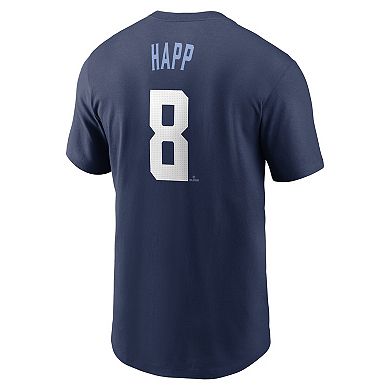 Men's Nike Ian HappÂ Navy Chicago Cubs City Connect Fuse Name & Number T-Shirt