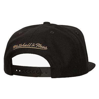 Men's Mitchell & Ness Black Philadelphia 76ers Shattered Snapback Hat