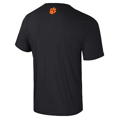 Men's Colosseum Black Clemson Tigers Color Pop Active Blend T-Shirt