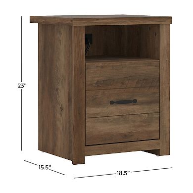 Hillsdale Furniture Living Essentials by Hillsdale Lancaster USB & Storage End Table 