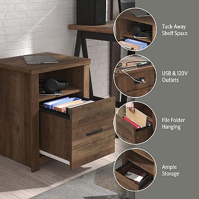 Hillsdale Furniture Living Essentials by Hillsdale Lancaster USB & Storage End Table 