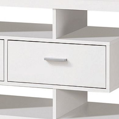 Spacious Modern Style TV Console, White
