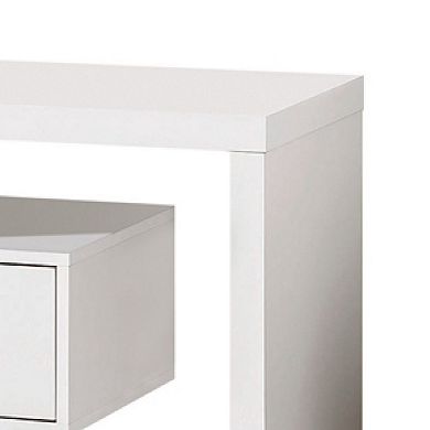 Spacious Modern Style TV Console, White