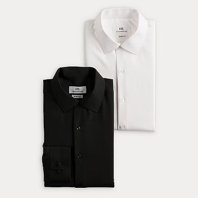 Men's 2-Pack Slim-Fit Performance Dress Shirts