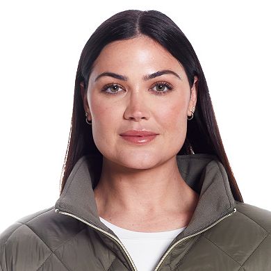 Plus Size Weathercast Quilted Zip Front Walker Jacket