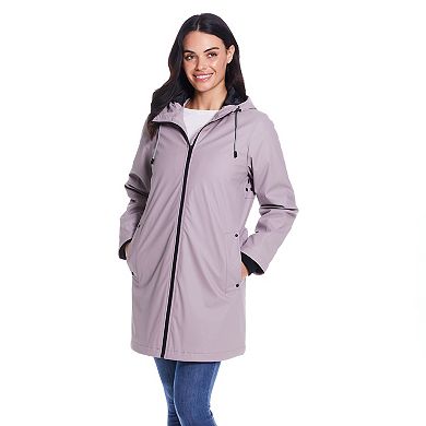 Women's Weathercast Water-Resistant Hooded Rain Jacket